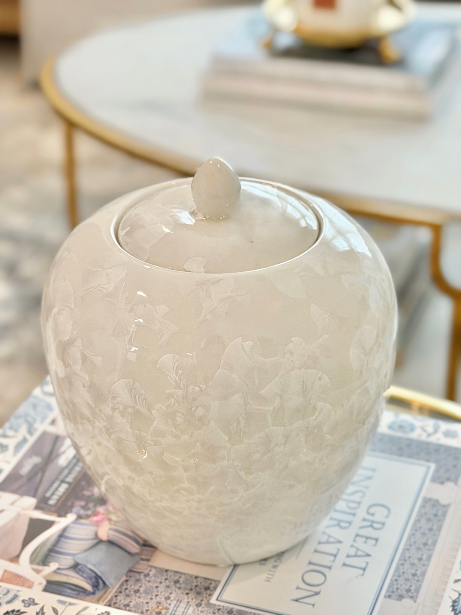 Back in stock! Prettiest Opal shell jar 🤍✨

#LTKHome #LTKdayinmylife #LTKootd
