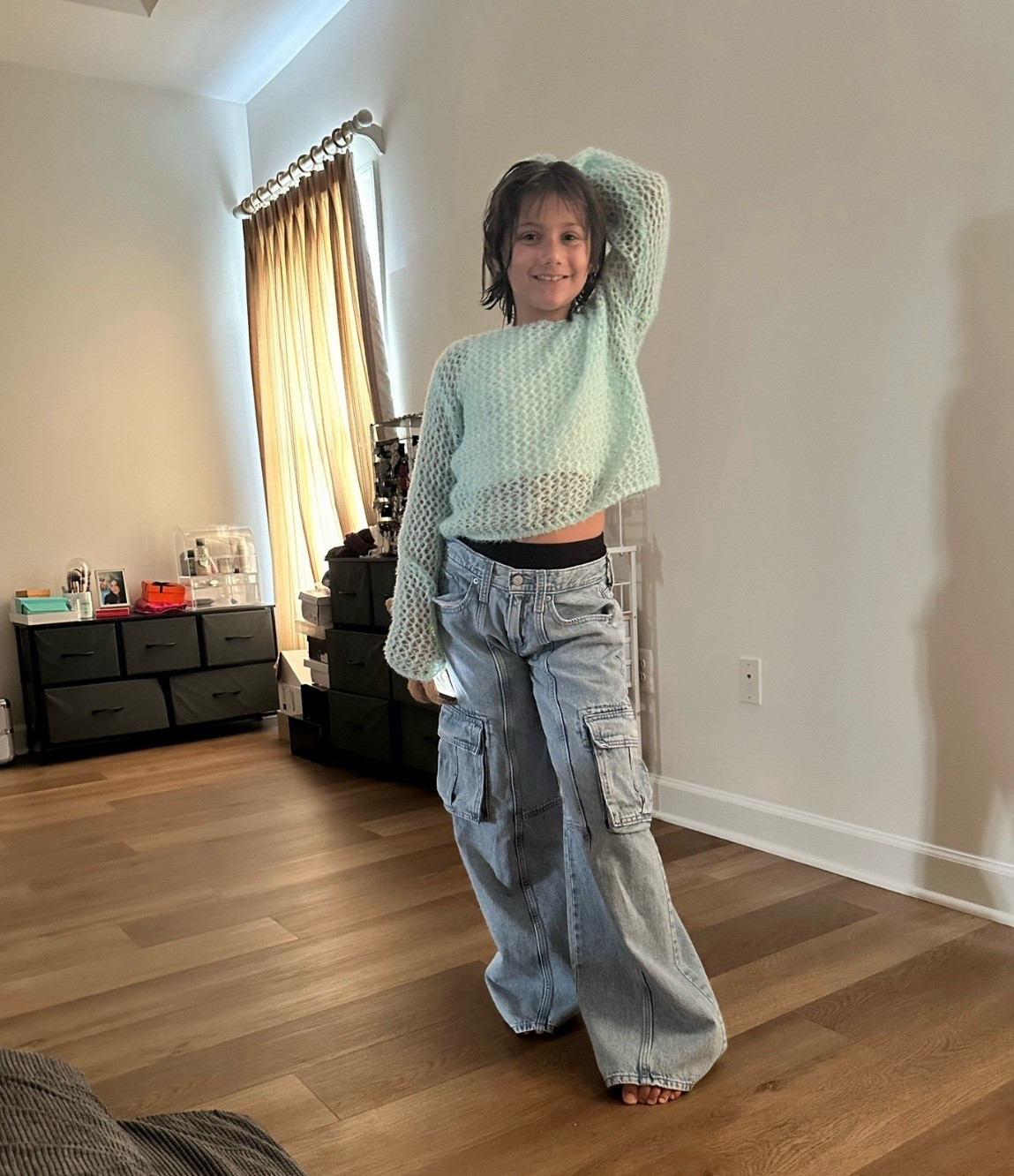 Sofia just got a new pair of the same jeans form Old Navy because she loves the way they look so much! Of course utility pockets are still a huge hit! 

#LTKSaleAlert #LTKFindsUnder50 #LTKKids