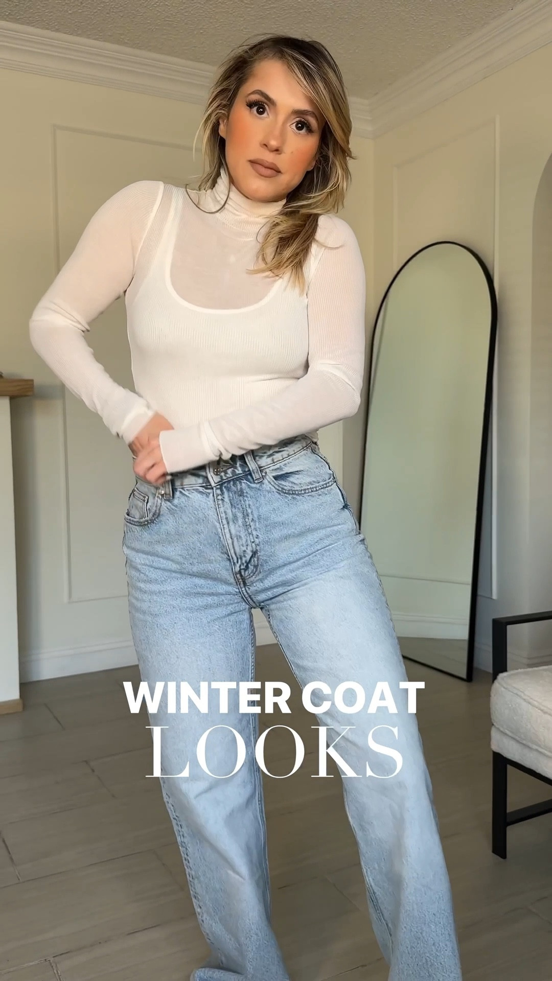 Winter outfits with coats 🙌🏼♥️

Look 1: Ribcage Levi's jeans are size 27. The exact coat is very very old from ASOS; the Aritzia one I linked is pretty much identical! 

Look 2: vegan leather pants are from Abercrombie in the size 27 curve love. They have really nice stretch. 

Look 3: Levi's are in the size 26 (size down fantastic stretch). 

✔️ I wear all of the coats in a small
✔️ Abercrombie jeans are in a size 27R | the first jeans with the ivory coat are in a size 27.  
✔️ babes, some of the coats I'm wearing in this video are not the exact ones that I have linked because I've owned these coats for more than three years! I did, however, find you the very best matches.

#LTKootd #LTKFindsUnder100 #LTKgrwm