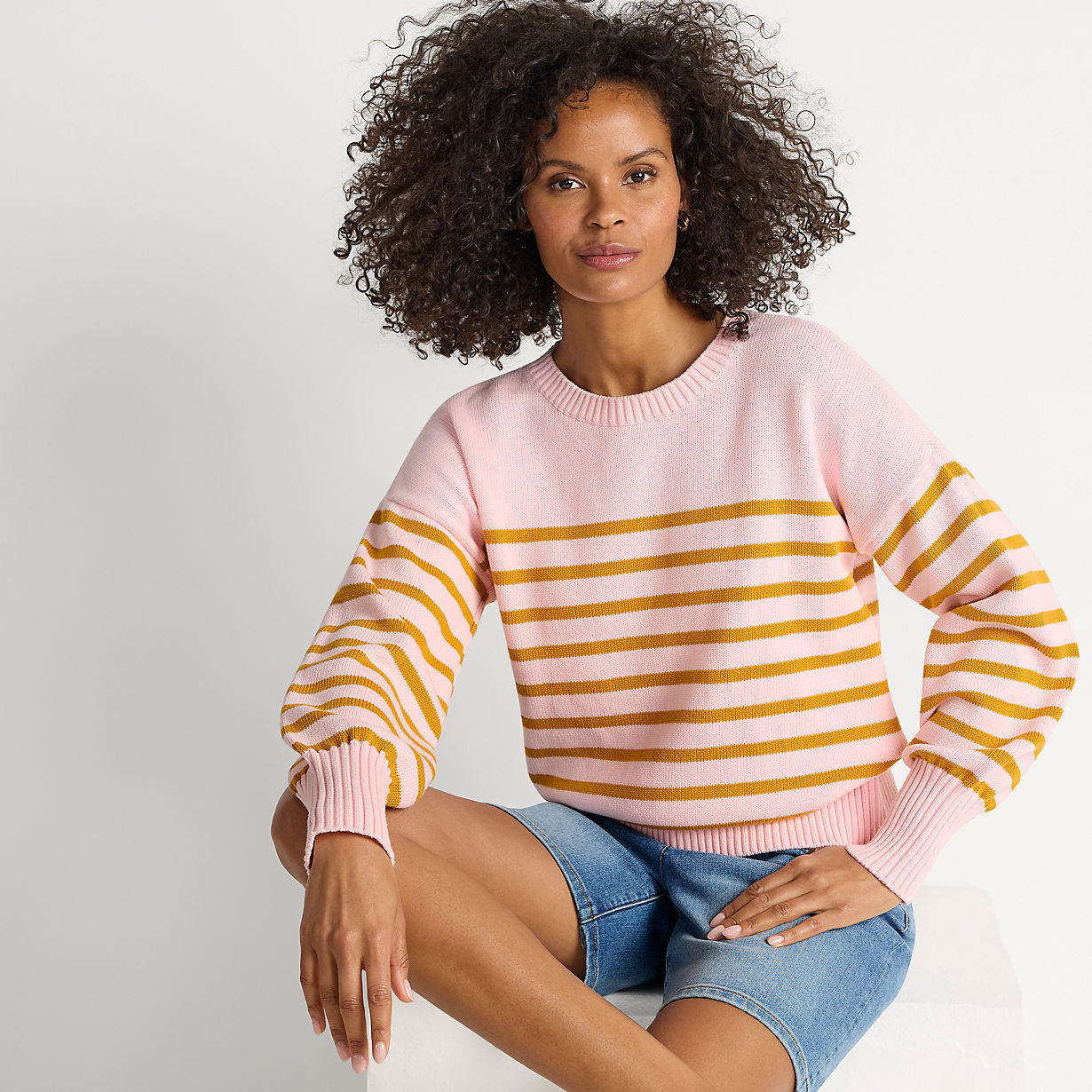 Women's Drifter Jersey Crewneck Sweater | Lands' End (US)