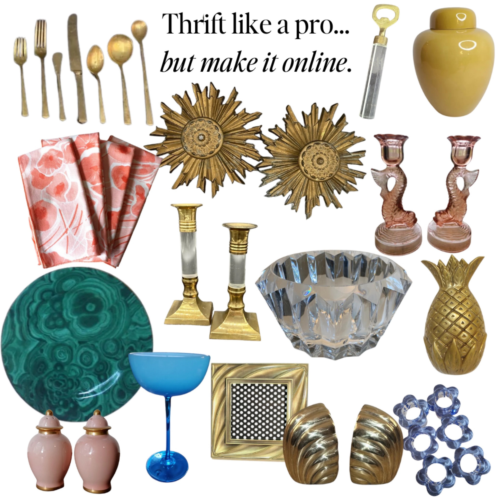 Vintage without the price tag? Thrifted without the itchies? (IYKYK)

You just need to know where to look: today's eBay finds.

A little research and some scrolling and you can find some amazing steals on eBay at a fraction of the price from other stores. 

Don't get me wrong, I love antique dealers, but I've been finding treasures since I was 16. I love the hunt. 

Here are 3 of my best tips:

1. Search by material, then item type. aka lucite candlestick

2. Research, read, RE-search. 
To find what you are looking for, learn what it is actually called originally. Then read the descriptions of items that match and use keywords from that listing to do the search again. 

Bonus points if you use other websites/resellers to find more keywords. 

3. Scroll and sort. Shop make an offer and buy it now for quick and easy finds.

DM me if you'd like to know my search terms I used to find these in a matter of minutes. 


coastal finds, chinoiserie, blue and white, neiman marcus, brass, modern, bold, pop of color, anthro, anthropologie, tabletop, table setting, set the table, summer decor, entertaining inspo, vintage, Chairish, maximalist, grandmillenial

#LTKfindsunder100 #LTKhome #LTKSeasonal