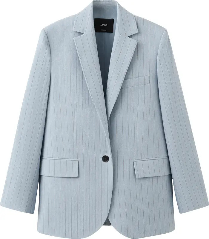 MANGO Pinstripe Suit Blazer | Nordstrom | Nordstrom