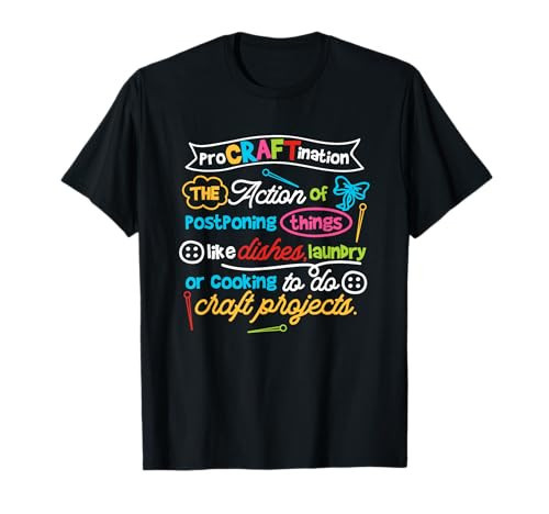 Procraftination Crafting Funny Crafter T-Shirt | Amazon (US)