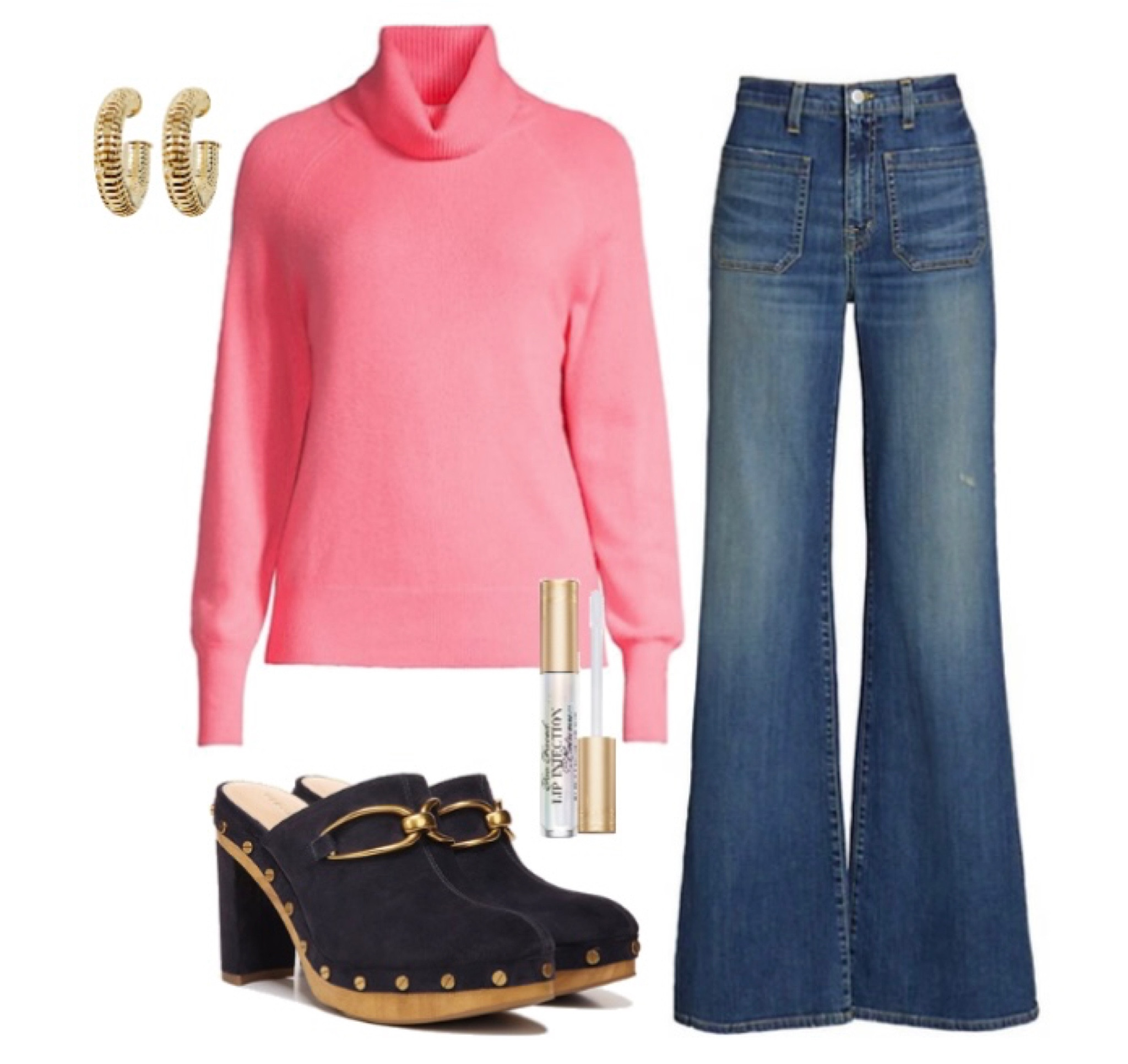 Sweater weather 
White + Warren sweater 
Nili Lotan jeans 
Veronica Beard clogs 
Too faced lipstick 
Jordan Road earrings 

#LTKSeasonal #LTKshoecrush #LTKstyletip