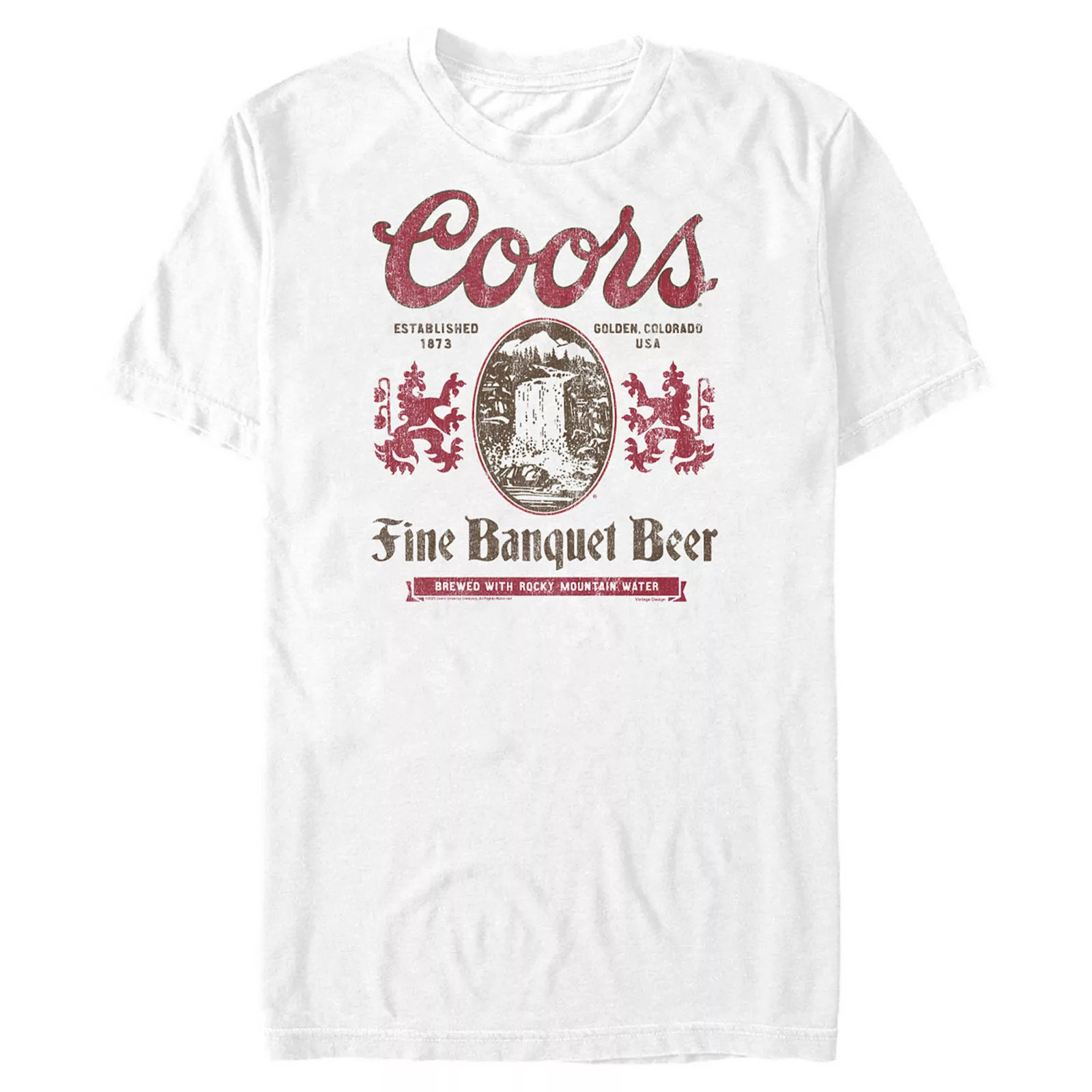 Men's Coors Light Banquet Beer Graphic Tee, Size: Small, White | Kohl's