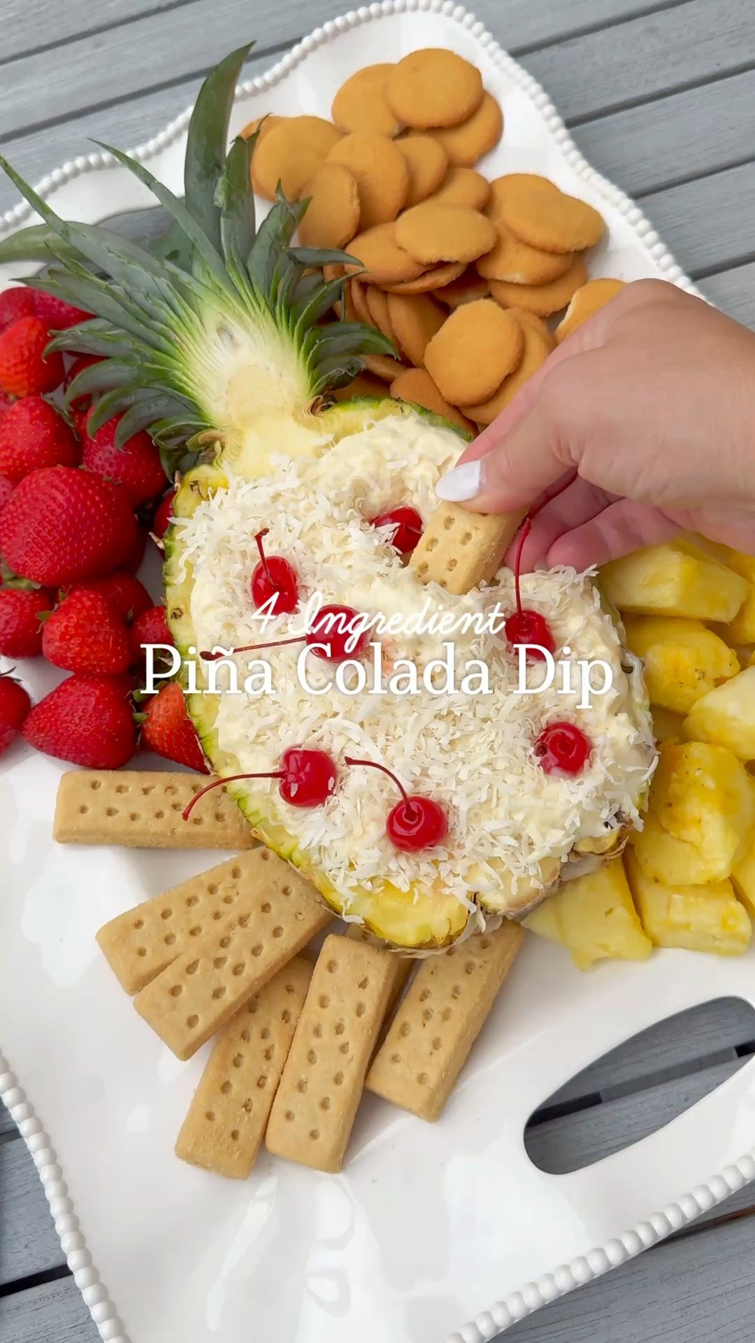 4 Ingredient Piña Colada Dip 🍍 

Full recipe is on my website www.kristensellentin.com 

#LTKParties #LTKFamily #LTKHome