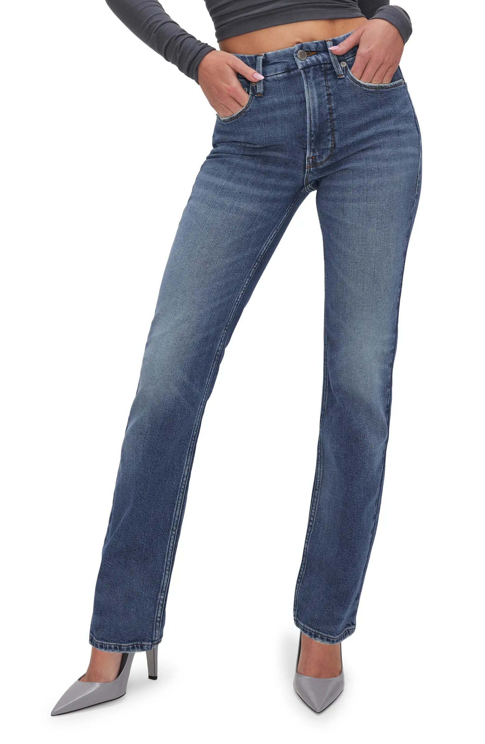 Good Icon High Waist Straight Leg Jeans | Nordstrom