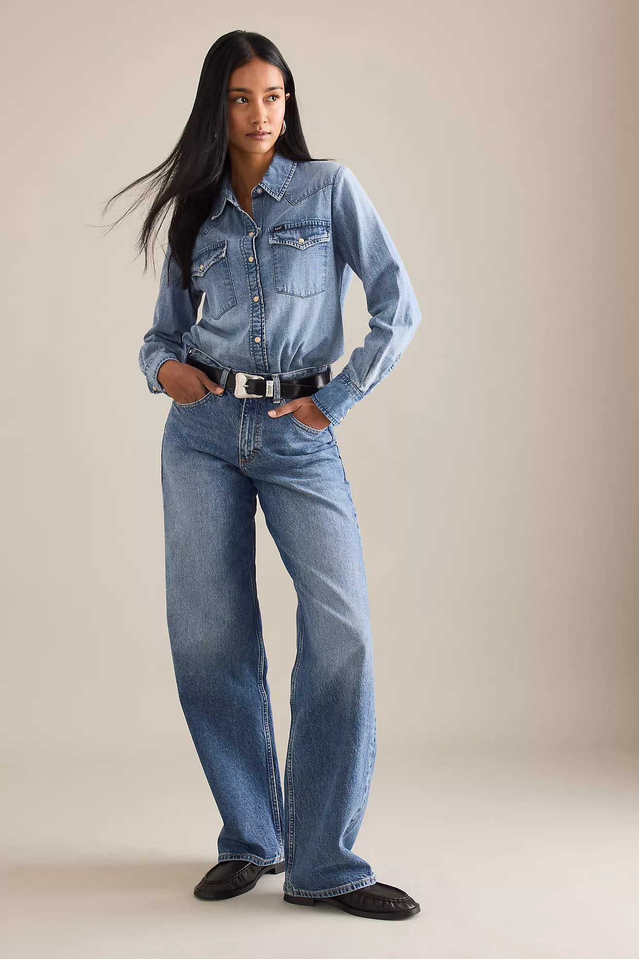 Lee Rider Loose Straight-Leg Jeans | Anthropologie (UK)