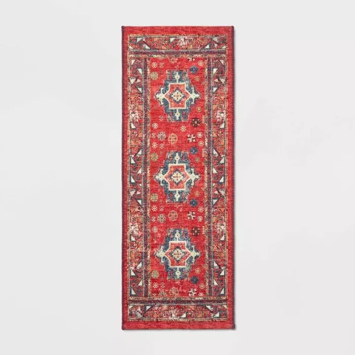 22"x60" Printed Persian Kitchen Runner Red - Threshold™ | Target