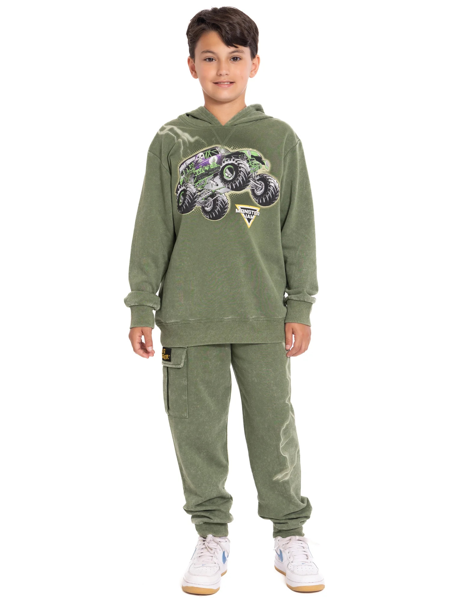 Monster Jam Conjunto de Sudadera con Capucha y Pantalones Deportivos para Niños, 2 Piezas, Talla... | Walmart (US)