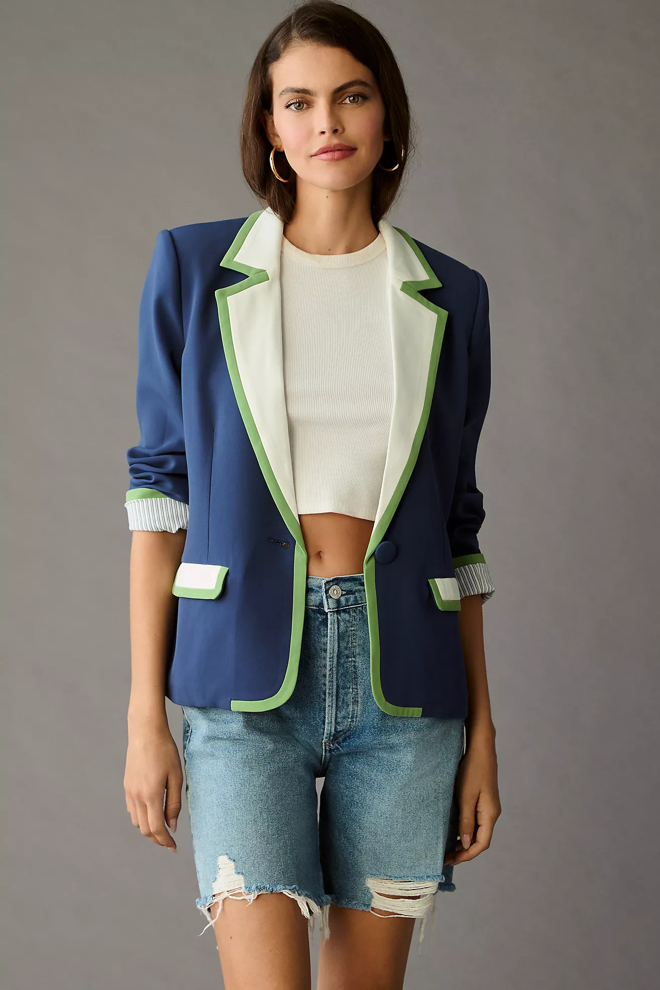 Maeve Colorblock Blazer | Anthropologie (US)