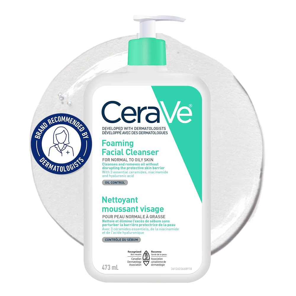 CeraVe Foaming Face Wash, Gentle Face Cleanser for Men & Women with Hyaluronic Acid, Niacinamide,... | Amazon (CA)