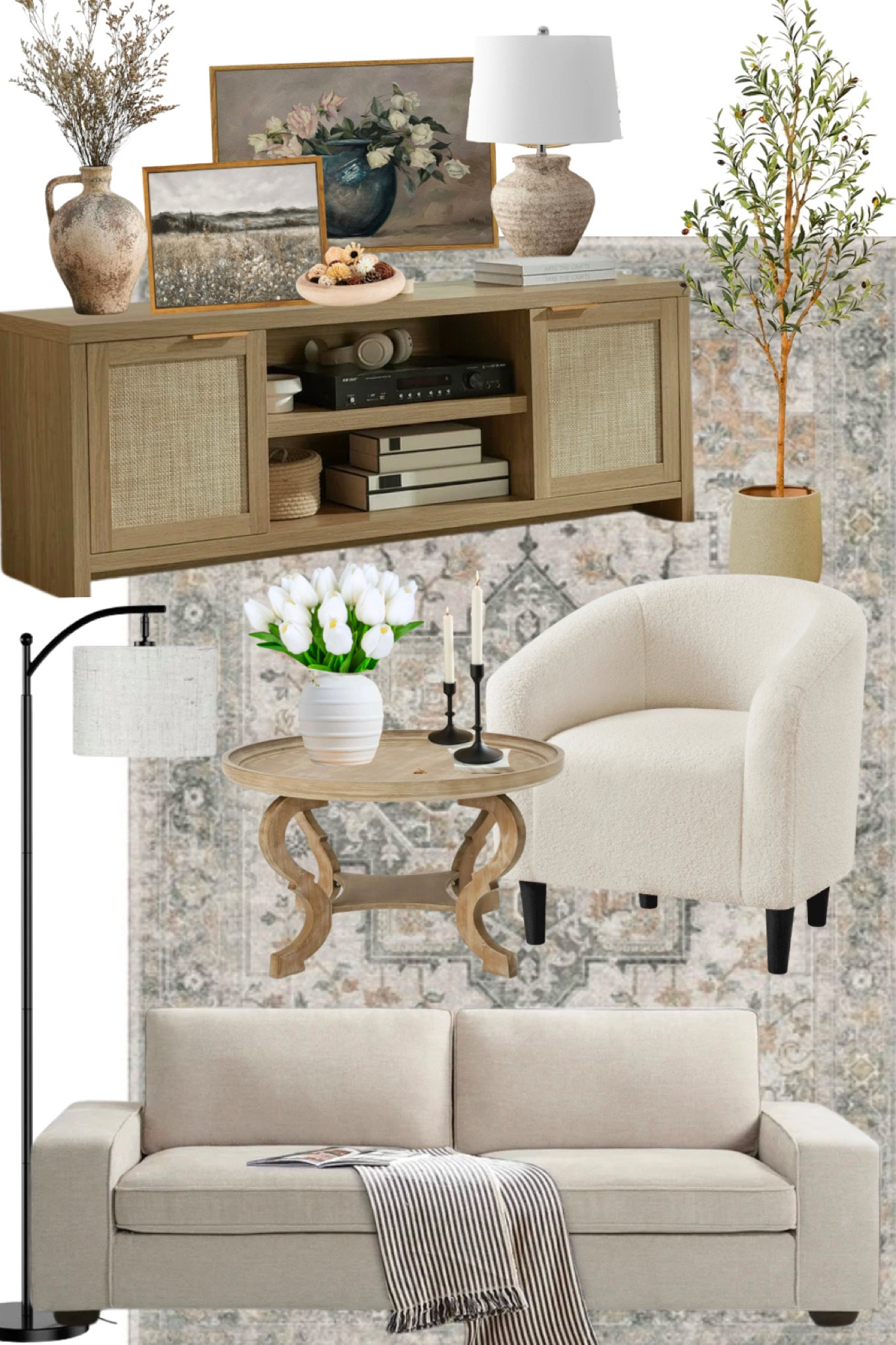 Very affordable Living Room inspo! Everything listed here is from Walmart and (imo) very affordable compared to a lot of furniture and decor out there. If you’re looking for less expensive options, I hope this helps you out! 

#LTKStyleTip #LTKHome #LTKSaleAlert