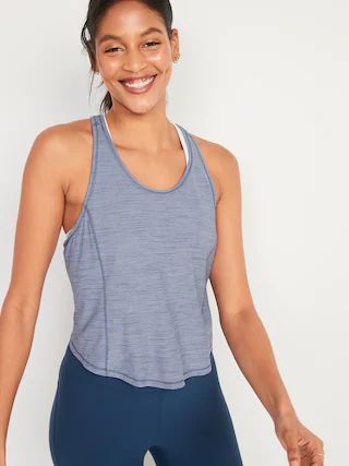 Breathe ON Cropped Racerback Tank Top for Women | Old Navy (US)