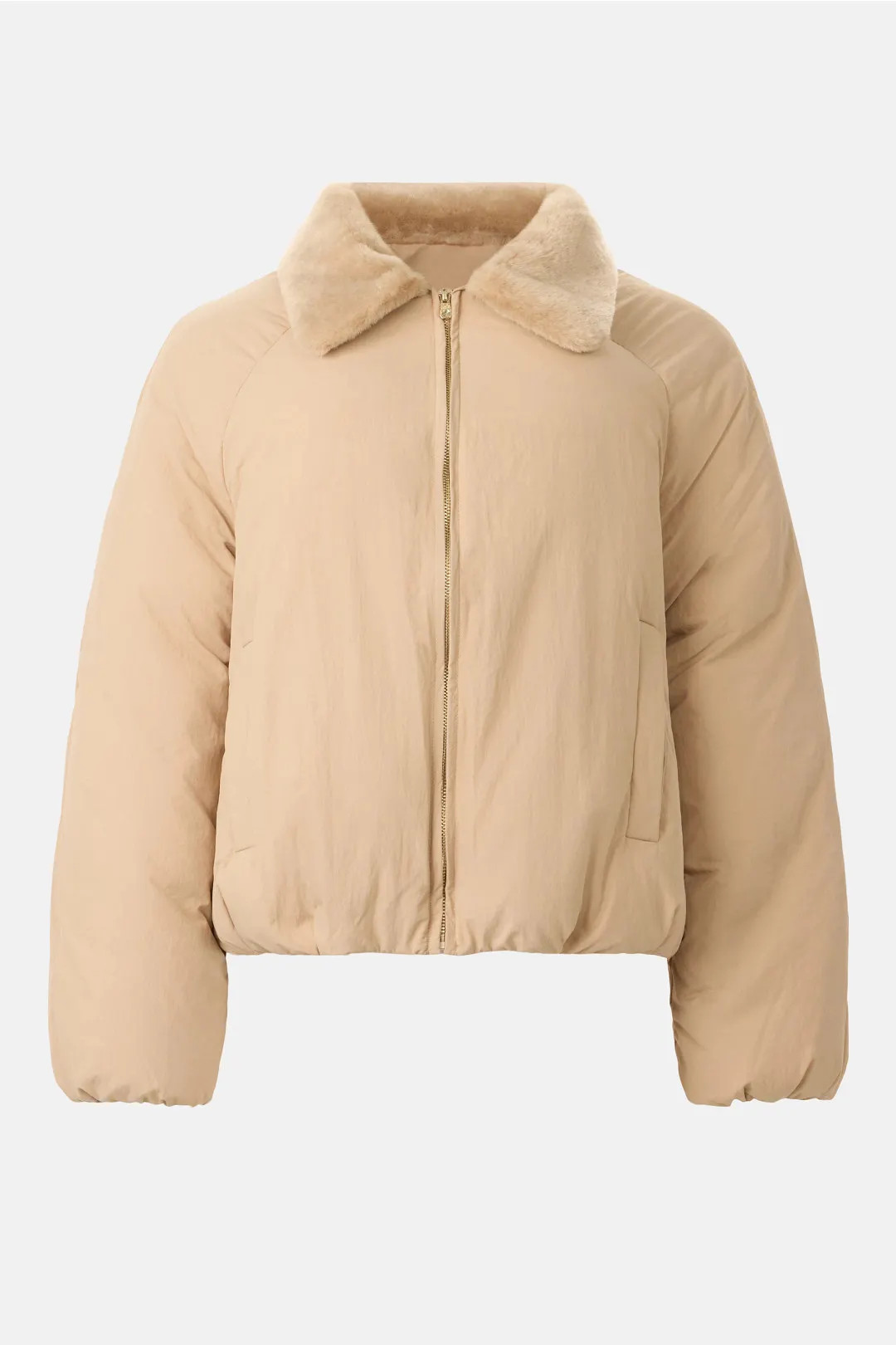 Sandro Domenica Puffer Coat With Fur Collar | Rent the Runway