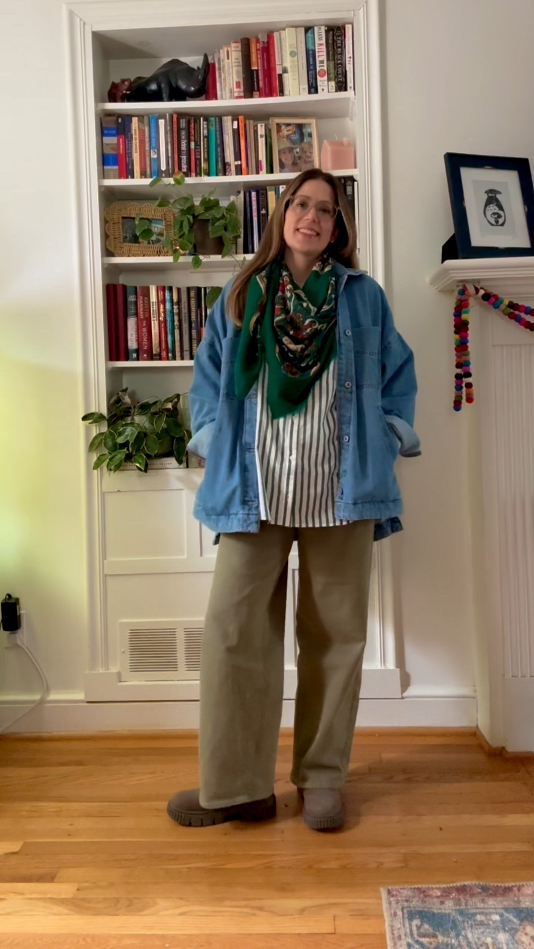 Last Friday I left work early to read to my daughter's class. 7 year olds are tough judges so I went with loose layers and two of my favorite read aloud books... don't worry I was still told I'm pretty short by two boys 🤣😂

#LTKootd #LTKSeasonal #LTKmomlife