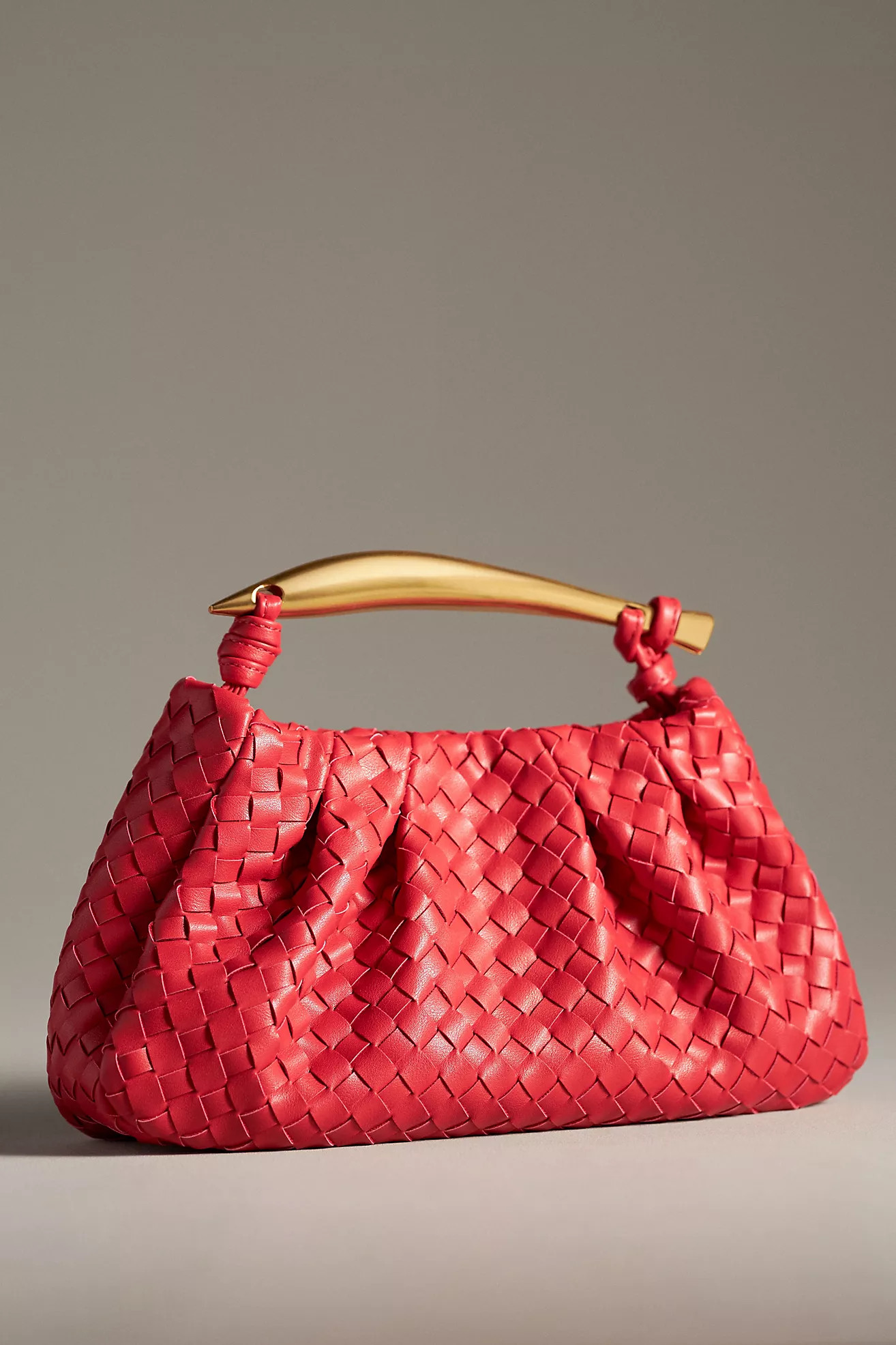 Asymmetrical Hardware Woven Satchel | Anthropologie (US)