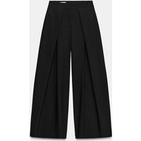 Zara - Pleated Wide-Leg Pants - Black - S - Woman | Zara US
