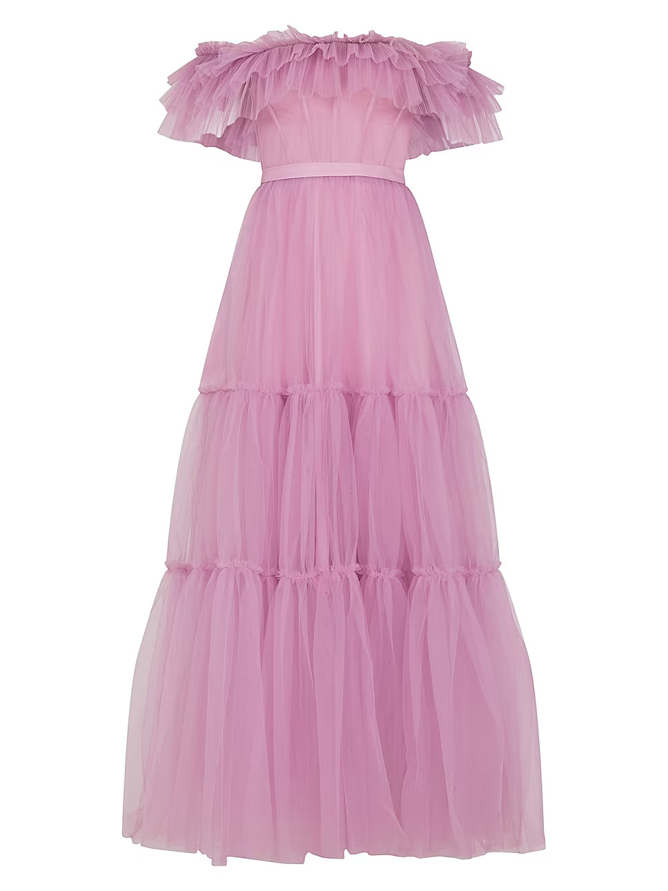 Off-The-Shoulder Tulle Corset Gown | Saks Fifth Avenue