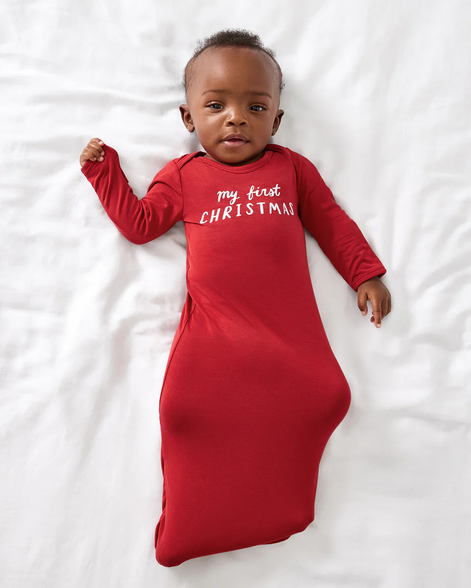 My First Christmas Infant Gown | Little Sleepies