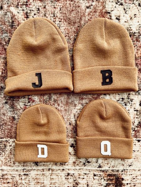 Initial beanies for babies, kids and adults! 
 

#LTKstyletip #LTKSeasonal #LTKHoliday