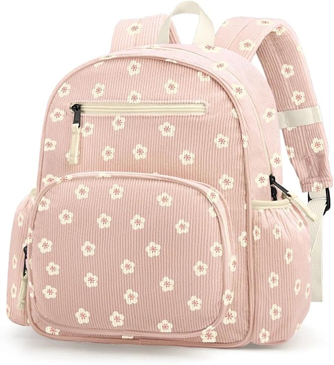 atgark Corduroy Toddler Backpack for Girls 2-5, Preschool Kindergarten Backpack - Cute Kids Backp... | Amazon (US)