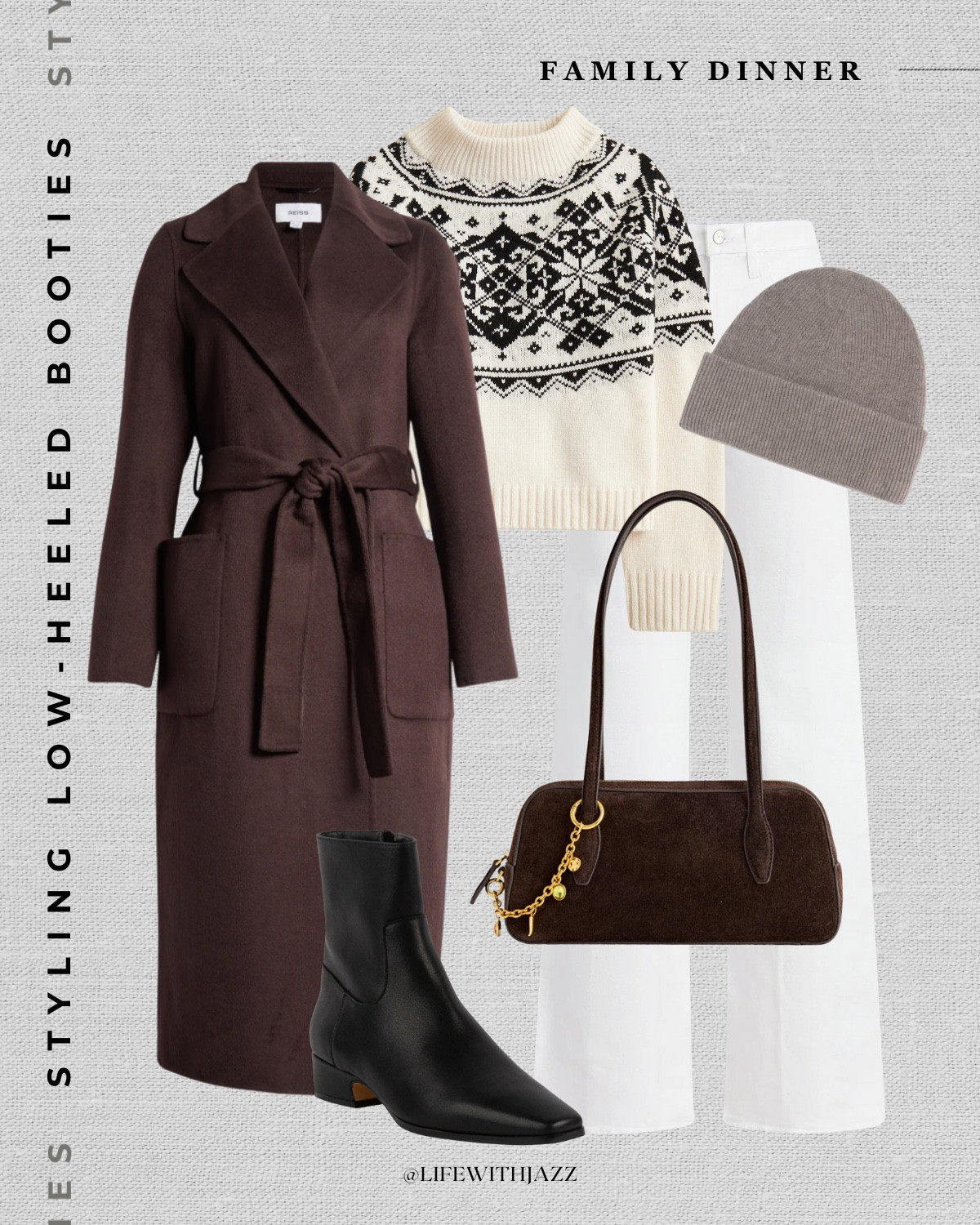 Styling low-heeled booties for winter 

Steve Madden dusty booties — still on sale at certain retailers + I found they come in two more colors at dsw! 

#LTKootd