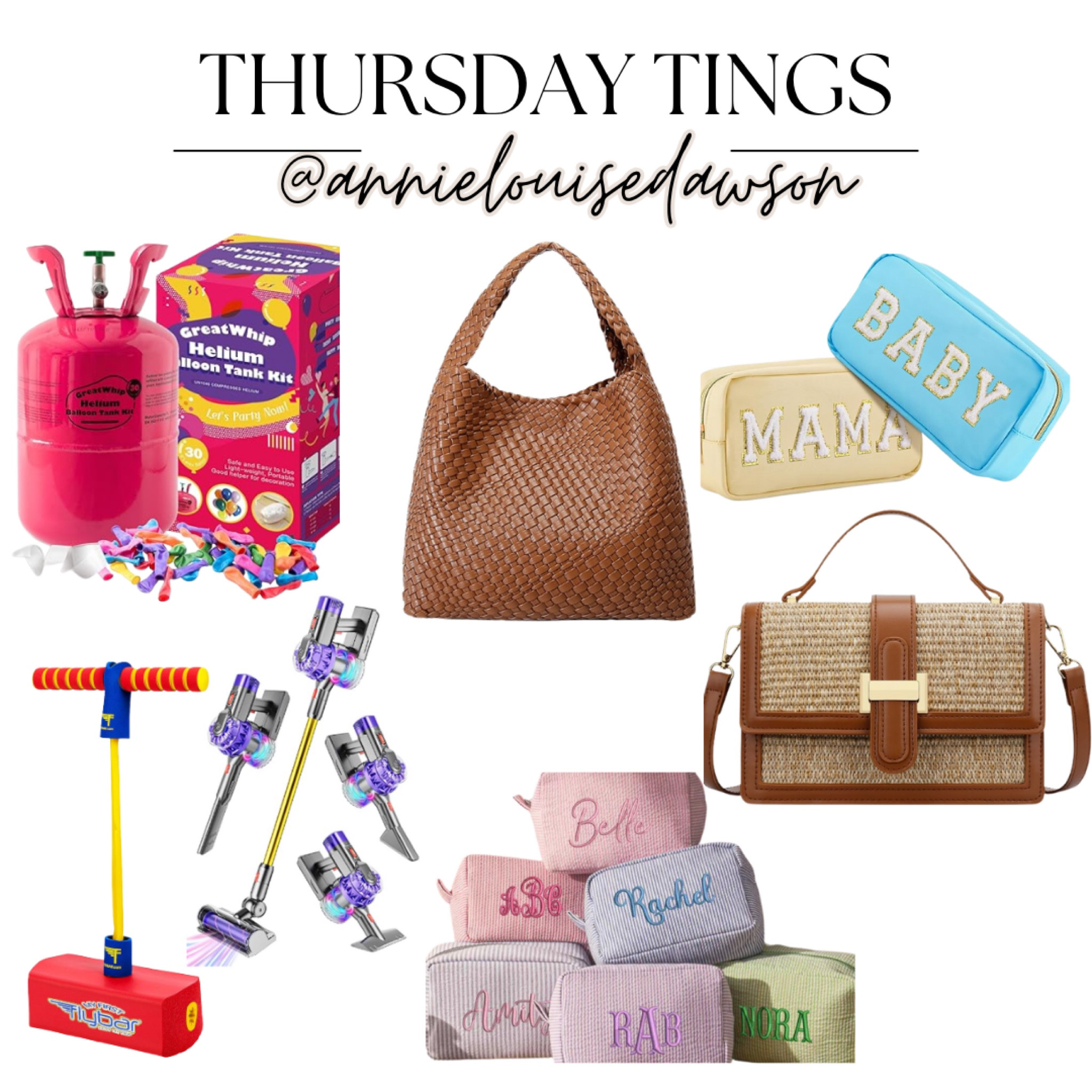 A little bit of this and that for this Thursday Tings 😊 Can you tell we are navigating a birthday month, new baby and spring goodies? 

#LTKKids #LTKItBag #LTKParties