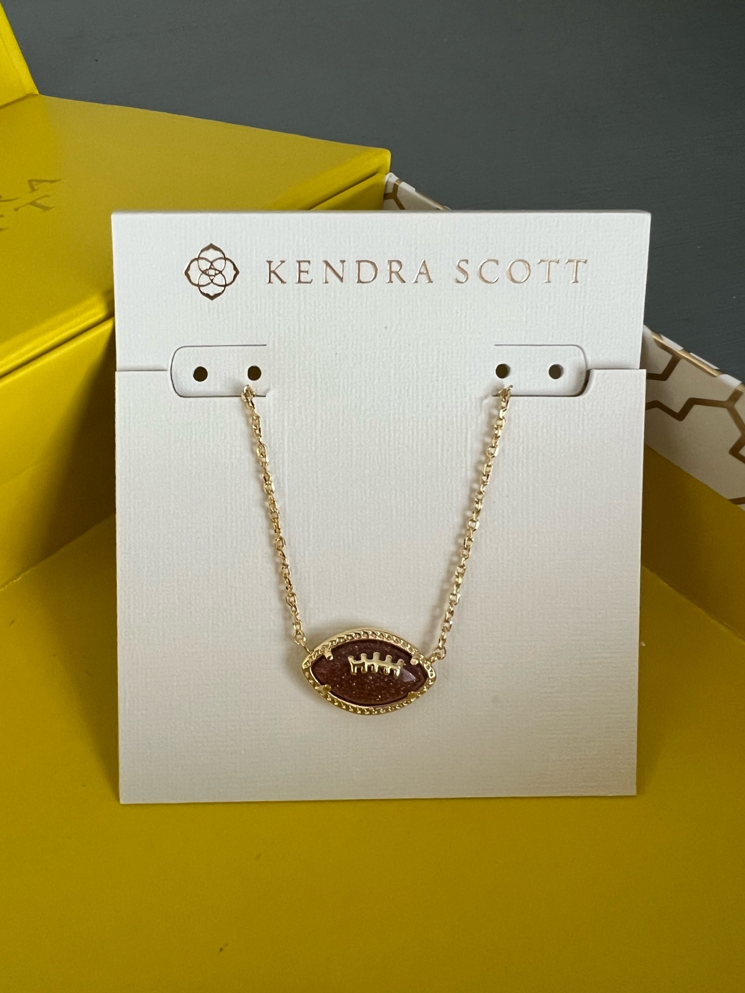 Kendra Scott football necklace!! #gameday #gamedayoutfit #football

#LTKstyletip #LTKSeasonal #LTKFind