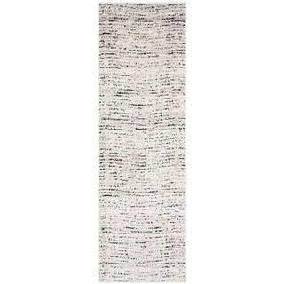 SAFAVIEH Adirondack Ivory/Silver 3 ft. x 20 ft. Striped Runner Rug ADR117B-220 - The Home Depot | The Home Depot
