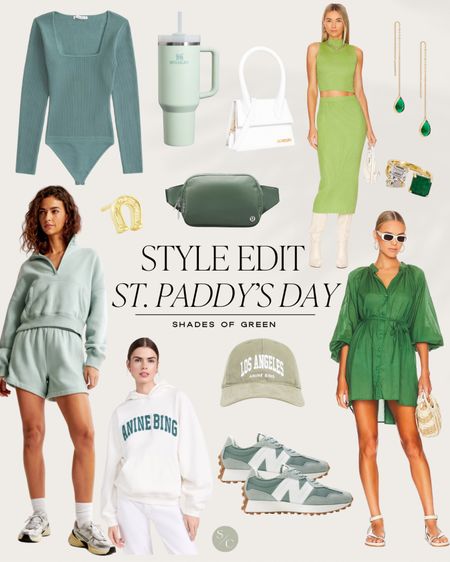 STYLE EDIT | St. Paddy’s Day - Shades of Green 🍀 

Athleisure, new balance 327, hat outfit, cozy outfit, bodysuit, green outfit, green dress, green top, green Stanley, green accessories, green bag


#LTKitbag #LTKSeasonal #LTKshoecrush