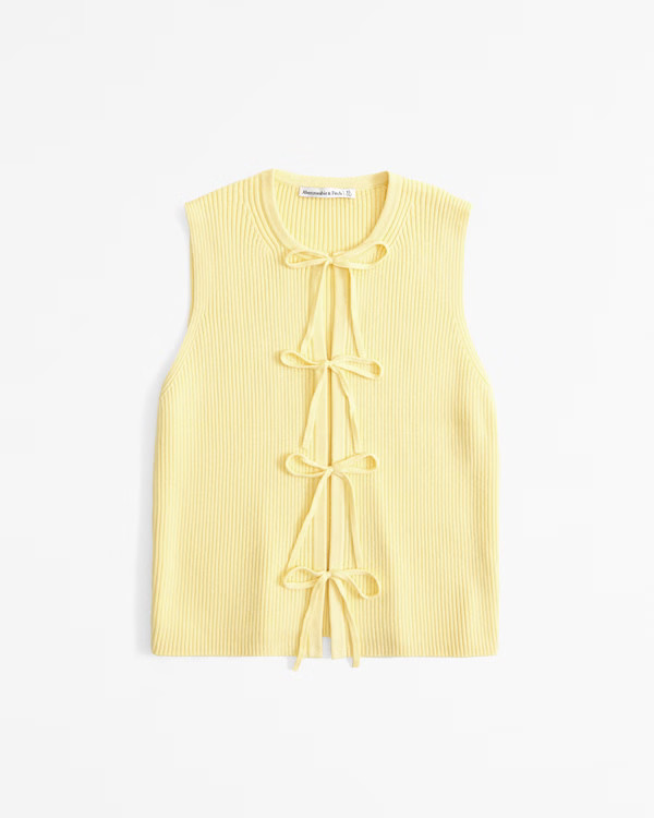 Tie-Front Sweater Vest | Abercrombie & Fitch (US)