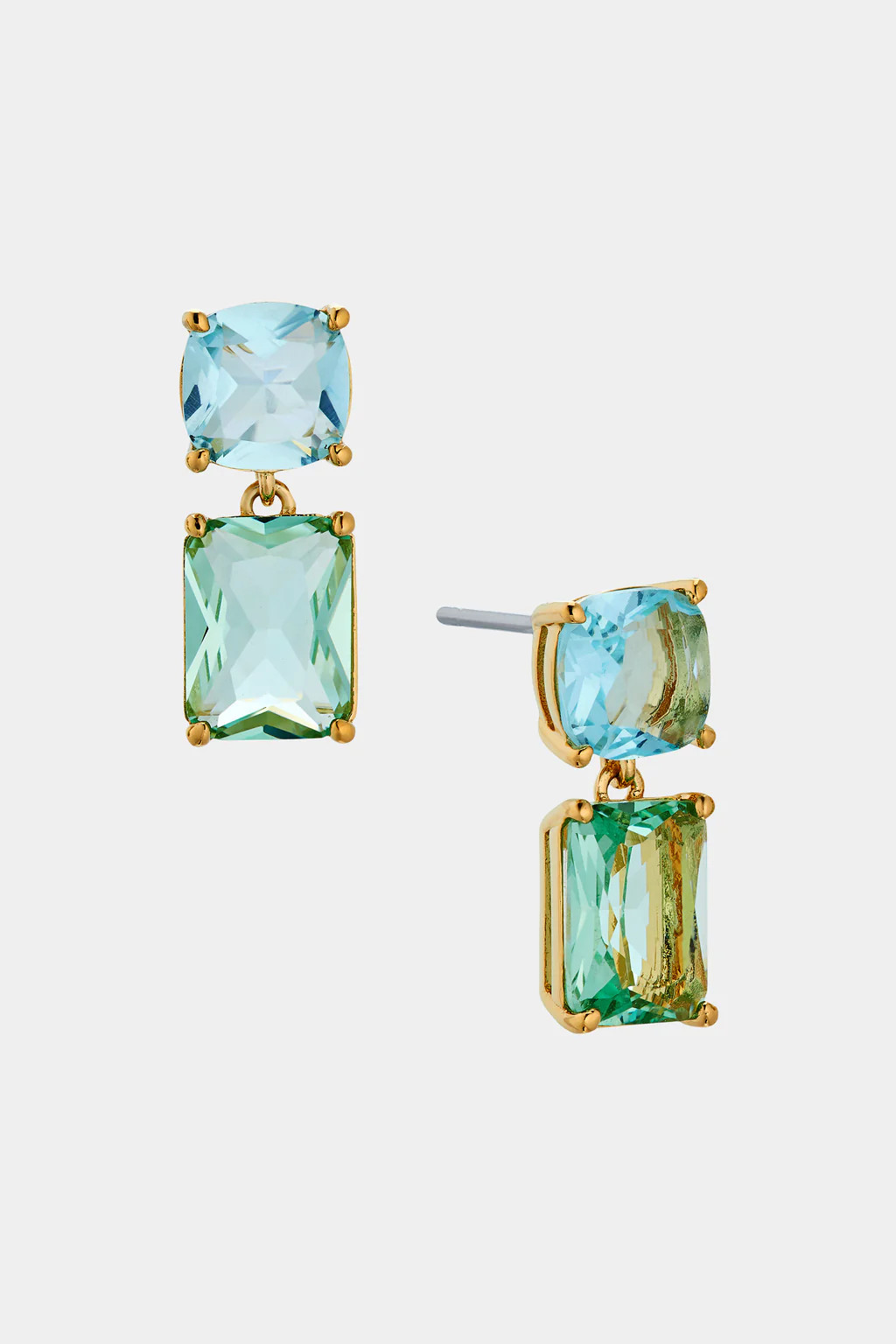 WATERCOLORS BLUE EMERALD DROP EARRINGS | NADRI