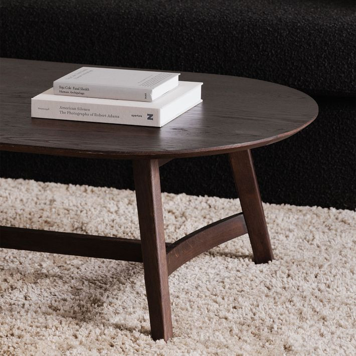 Solid Oak Oval Coffee Table | West Elm (US)
