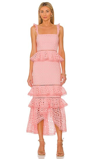 Haze Midi Dress in Pink | Revolve Clothing (Global)