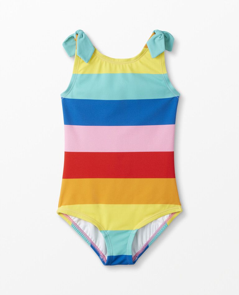 Recycled Rainbow One Piece Swim Suit | Hanna Andersson