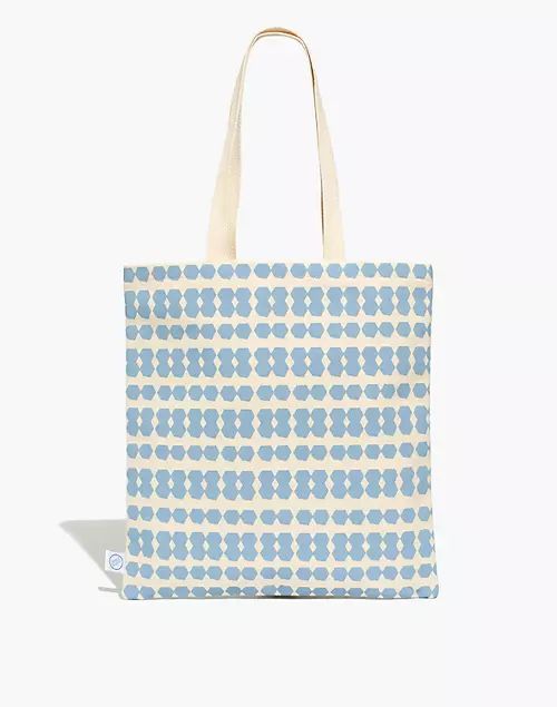 Dance Happy Taylor Flat Canvas Tote in French Blue | Madewell