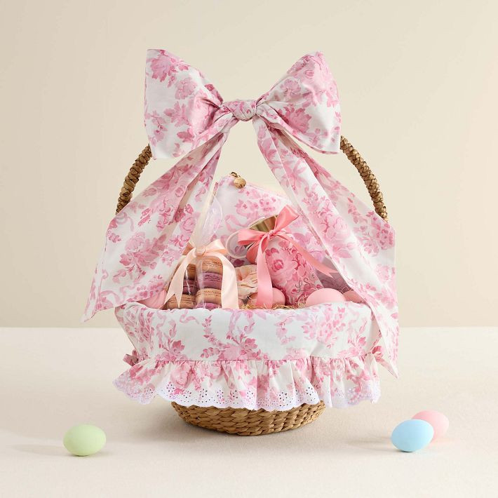 LoveShackFancy Damask Easter Liner & Bow | Pottery Barn Teen