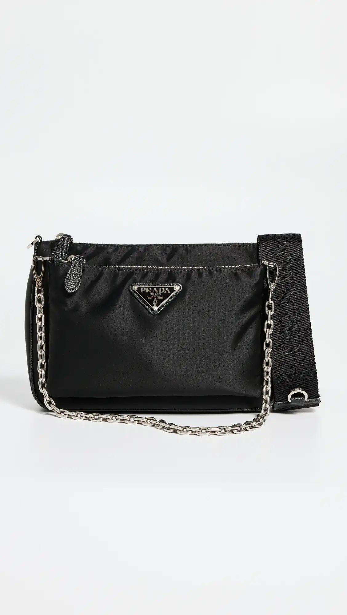 Shopbop Archive Prada Nylon Shoulder Bag Black | Shopbop | Shopbop