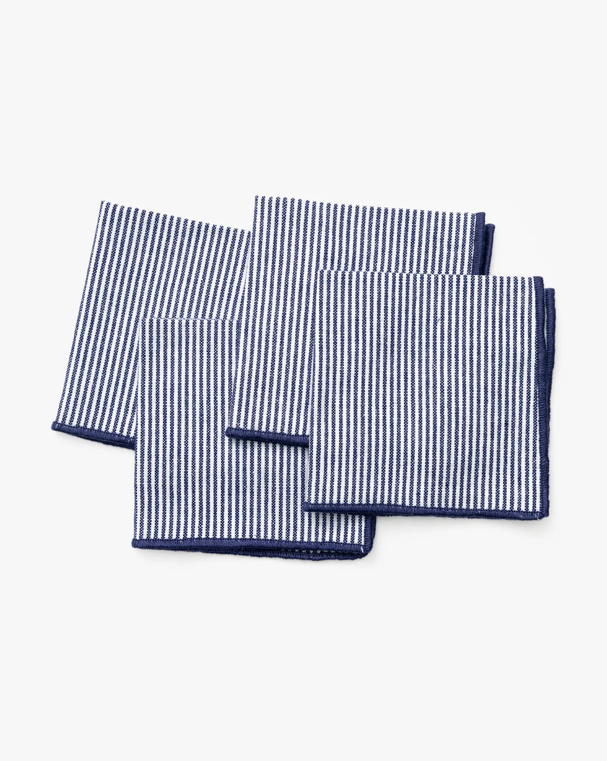 Navy Striped Cocktail Napkins (Set of 4) | McGee & Co. (US)