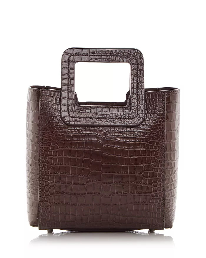Mini Shirley Croc Embossed Leather Crossbody | Bloomingdale's (US)