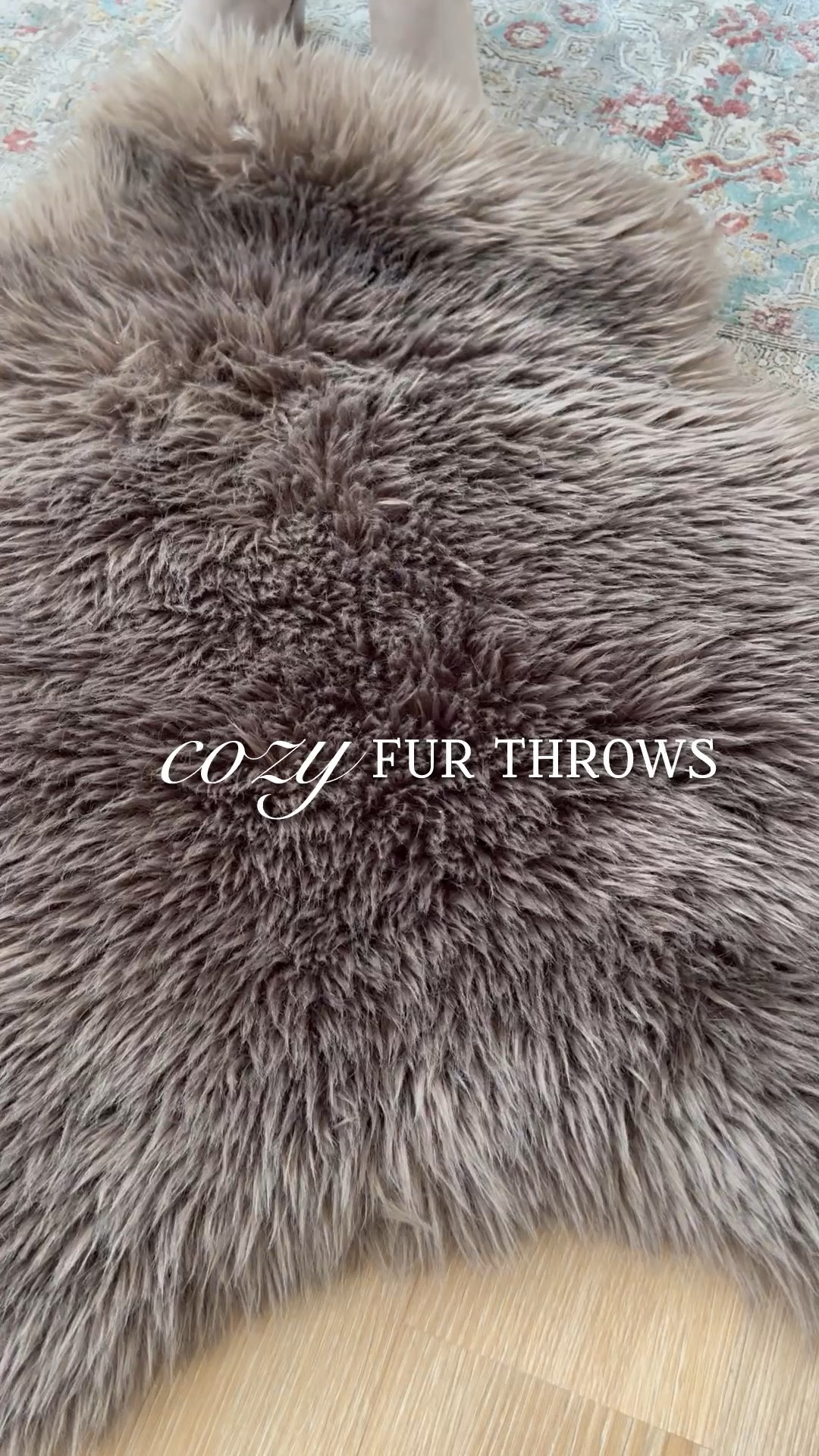 Cozy fur throws ~ Drape over a chair, table or under your tree! 

 #LTKSeasonal #LTKHome #LTKFindsUnder50