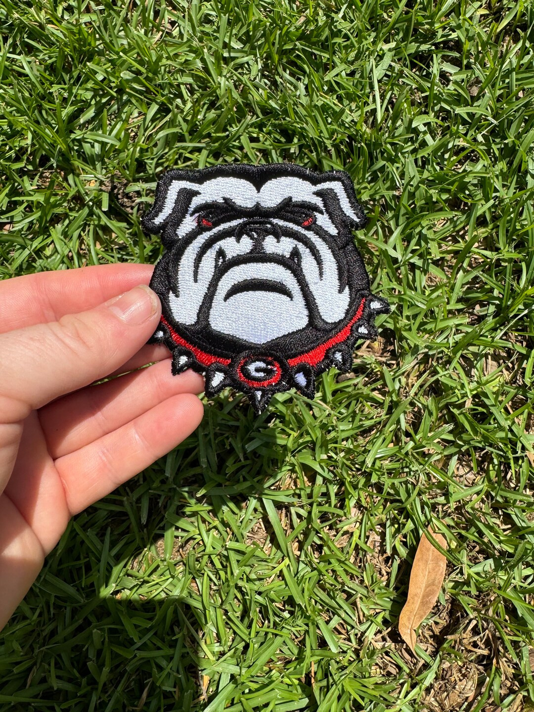 Georgia Bulldog Patch, Iron-on Patch, Patches for Hats, Trucker Hat Patches, Embroidered Patch, U... | Etsy (US)