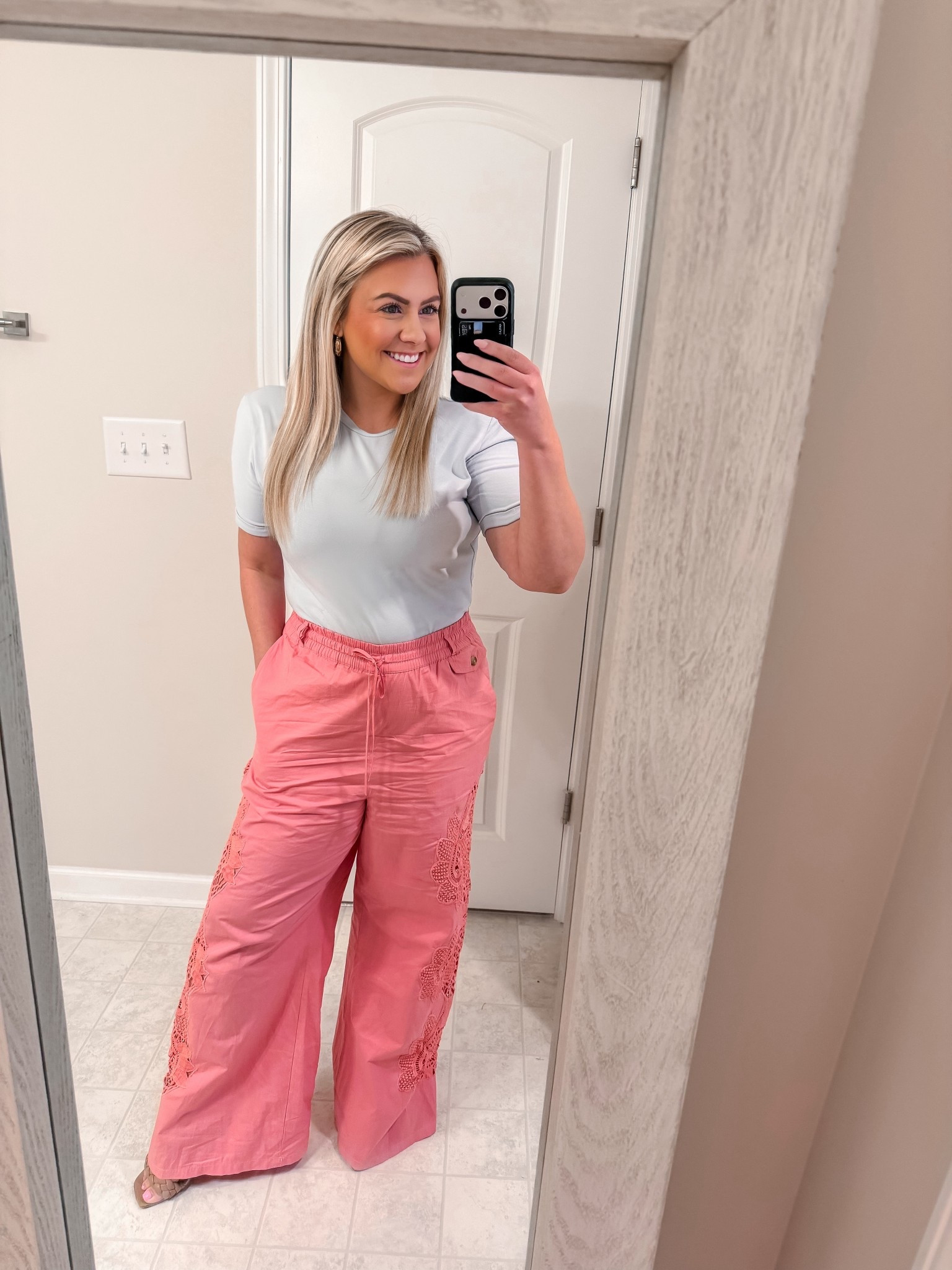 Anthropologie pants that are even cuter on 😍 the fit is so flattering, lightweight, and that lace detail is everything for spring and summer outfits 🌸 linking them here before they sell out! #LTKStyle #LTKFinds #LTKSeasonal #Anthropologie #AnthroStyle #SpringStyle #SummerStyle #WideLegPants #OOTD #WorkwearStyle

#LTKgrwm #LTKmomlife #LTKootd