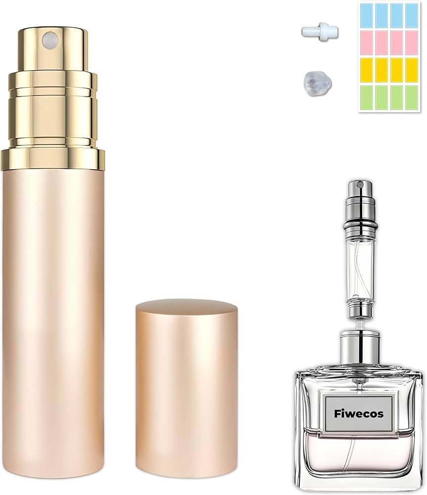 Fiwecos Perfume Travel Refillable Bottle Portable Atomizer Spray Bottle Fragrance Scent Pump Fill... | Amazon (US)