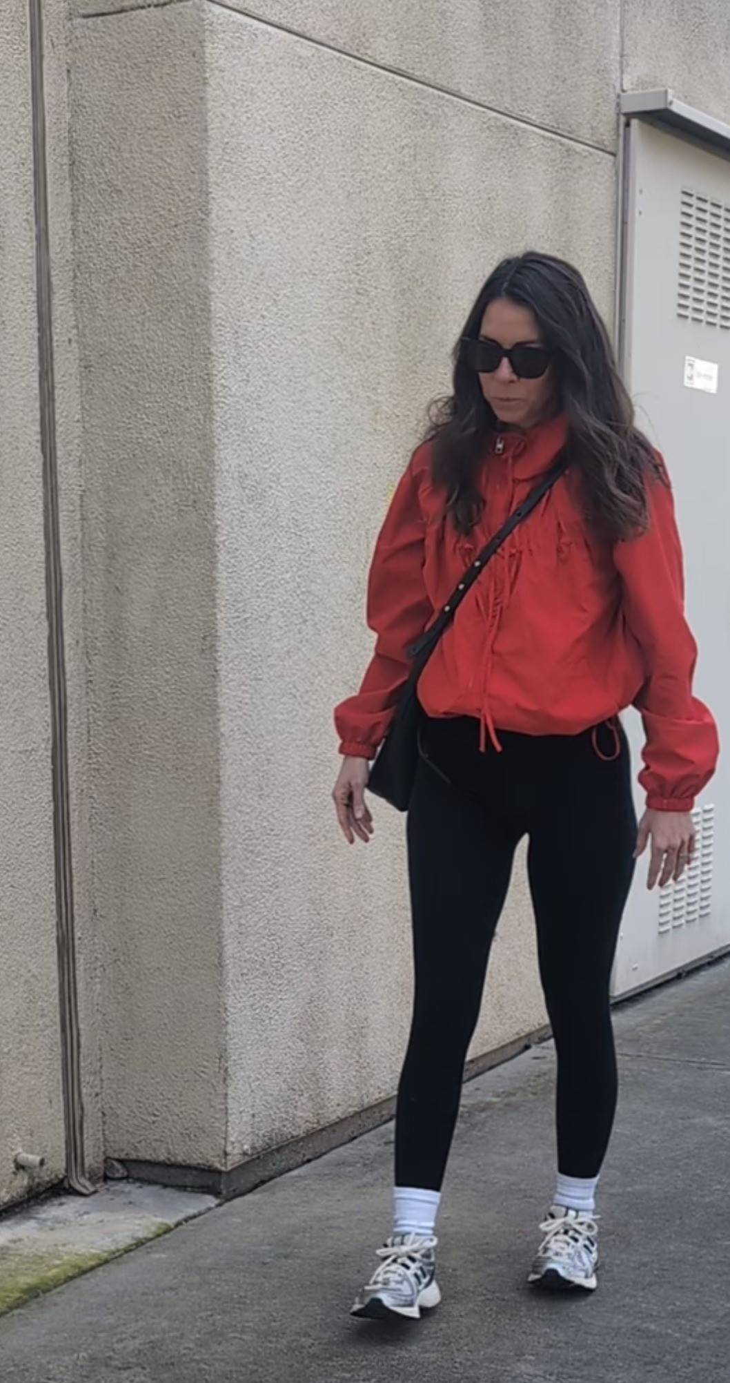 Workout outfit, casual outfit for a mom of two, sports mom outfit.  Red windbreaker jacket is zara

#LTKmomlife #LTKfitnessgoals #LTKActive