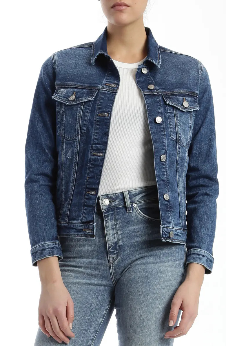 Katy Distressed Denim Jacket | Nordstrom