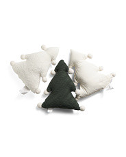 Set Of 3 Tree Pom Pillows | TJ Maxx