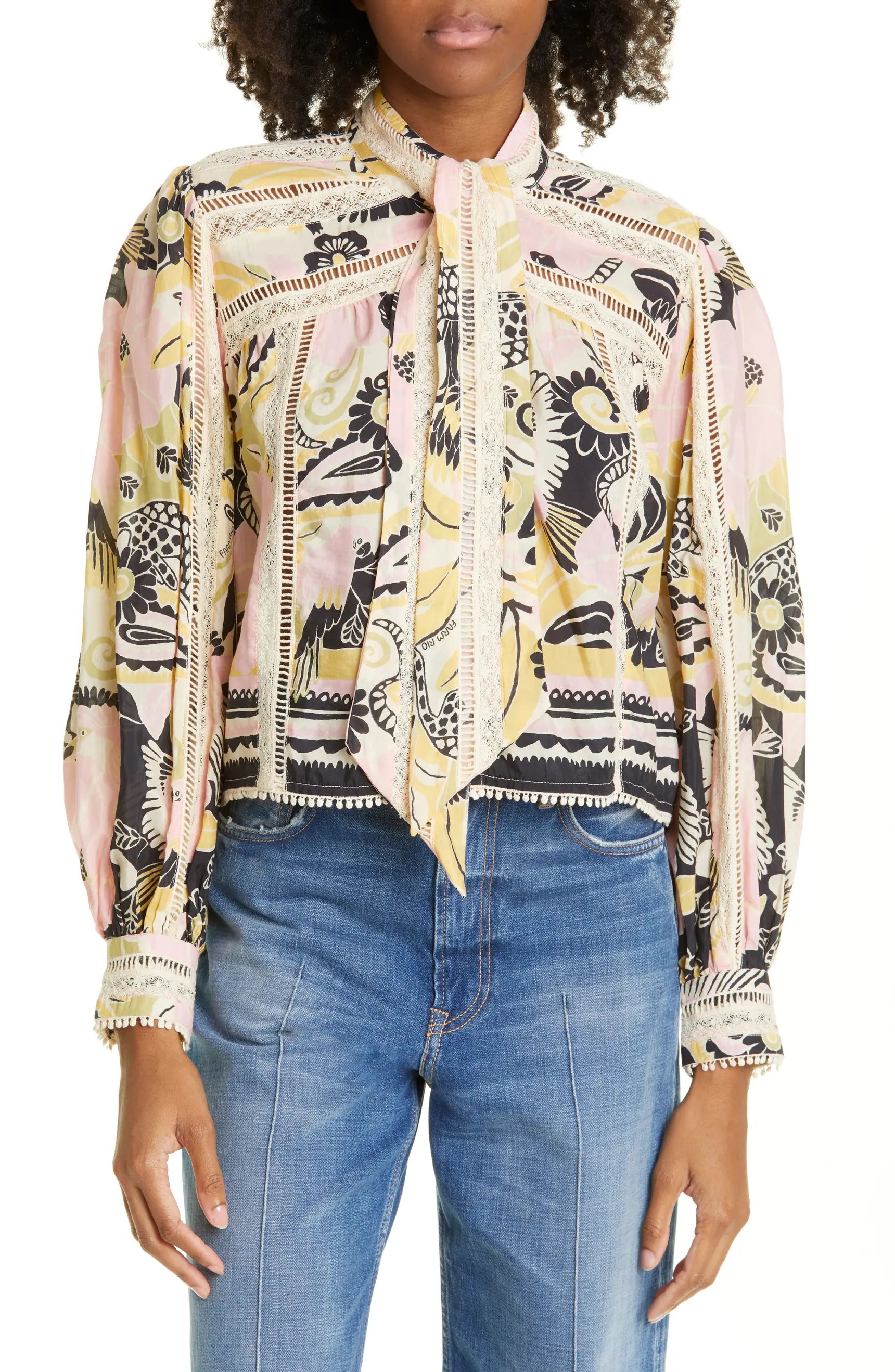 Tie Neck Long Sleeve Blouse | Nordstrom