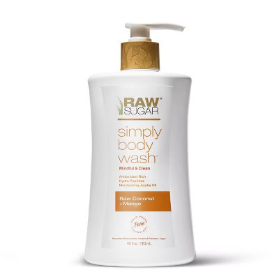 Raw Sugar Simply Body Wash - Raw Coconut + Mango - 40 fl oz | Target